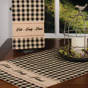 Black Nutmeg Faith Family Friends Towel Set Of Two ETRE0208 - The Fox Decor